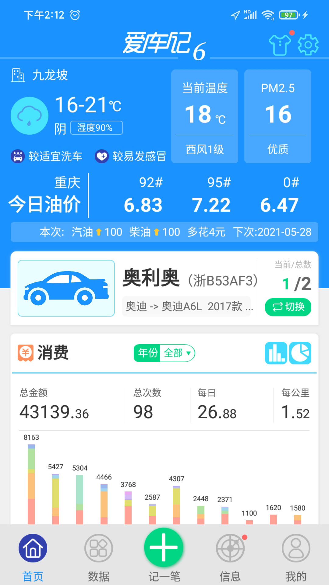 爱车记油耗版截图1