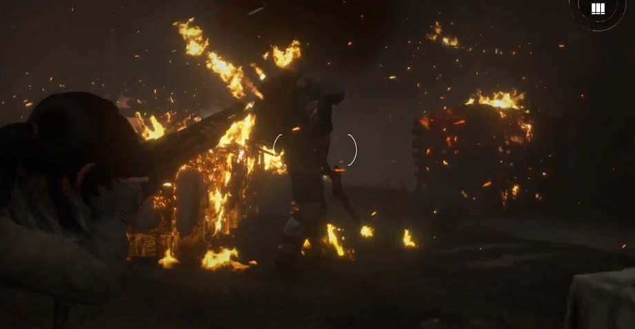 古墓丽影崛起喷火的敌人怎么打