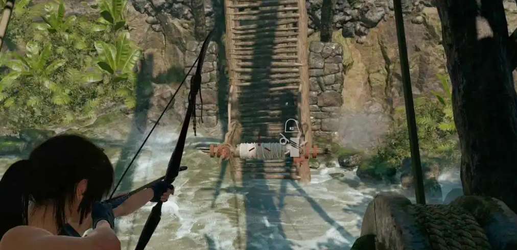 古墓丽影9断桥怎么过