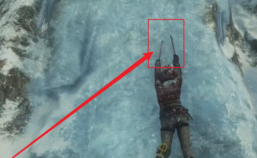 古墓丽影怎么拿出登山镐