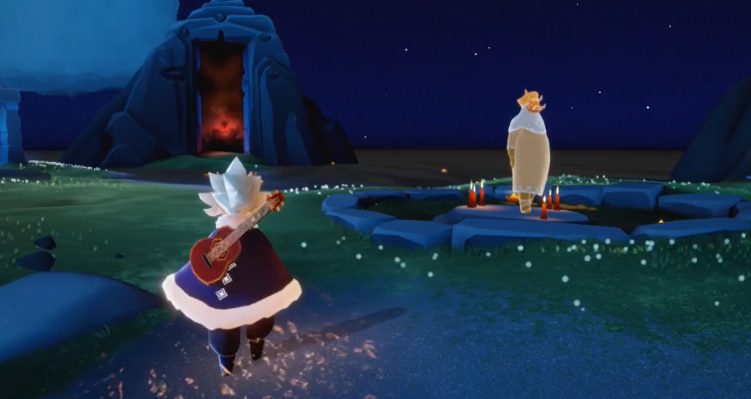 光遇带人面具如何遁地