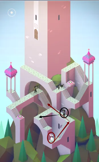 纪念碑谷的第五关怎么过