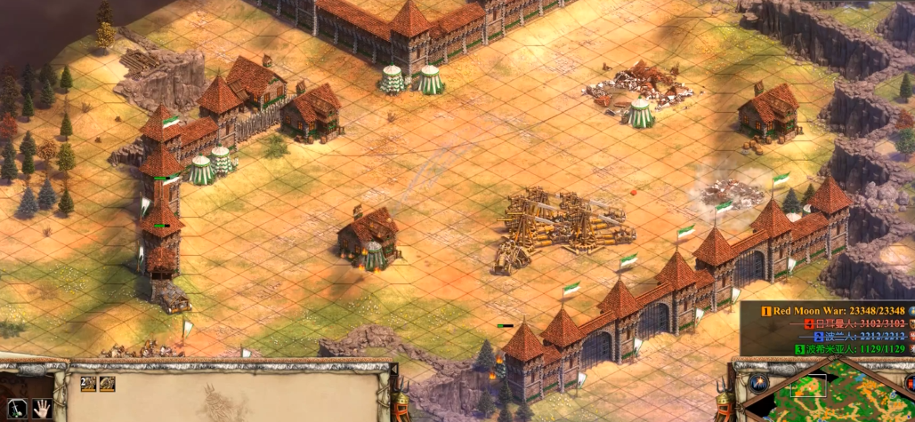 帝国时代2怎么强行攻击