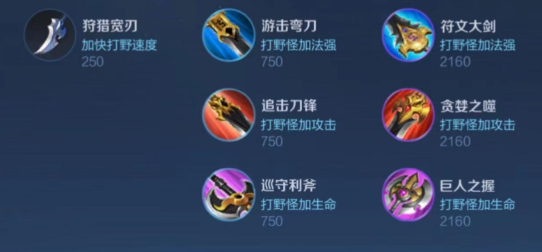 王者荣耀打野出装怎么搭配