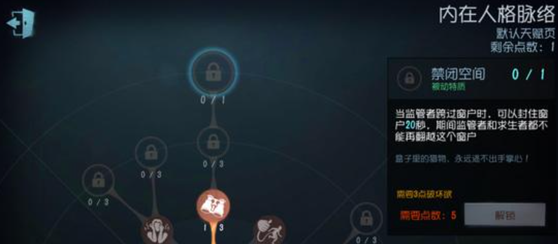 第五人格封窗是哪个天赋